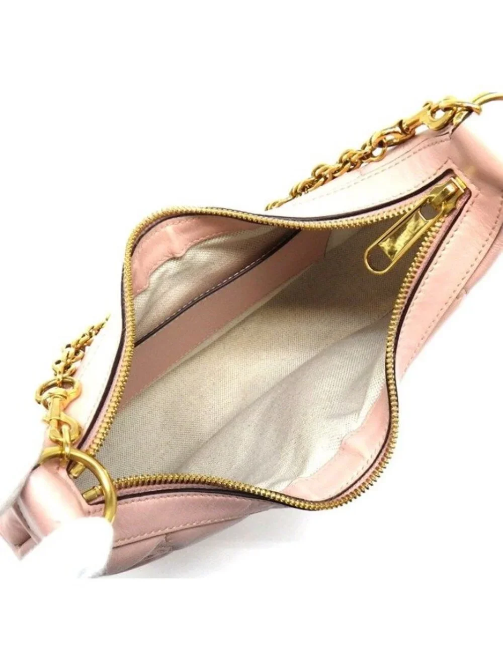 Gucci GG Matelasse Small Shoulder Bag Pink Leather Gold